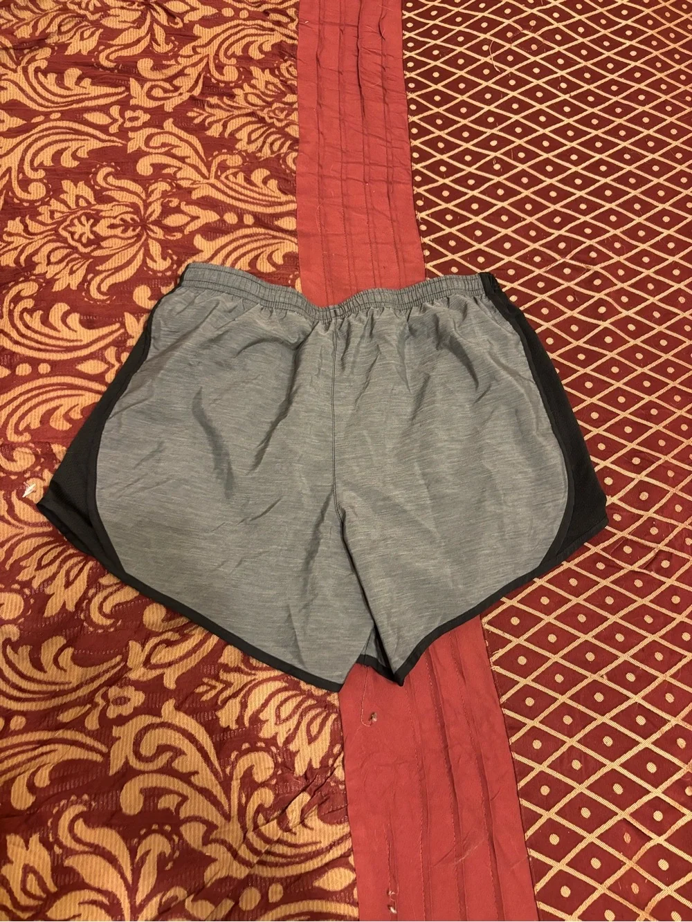 Nike Grey Athletic Shorts with Black Trim